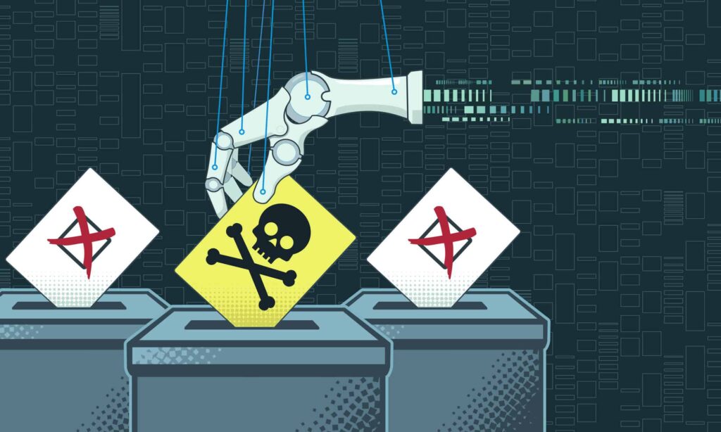 A influência da inteligência artificial nas eleições pode ser menor do que se esperava