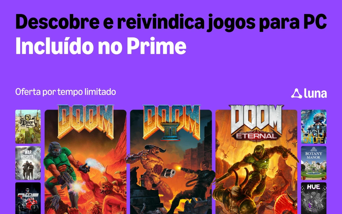 Amazon Luna libera 11 novos jogos para assinantes Prime em setembro