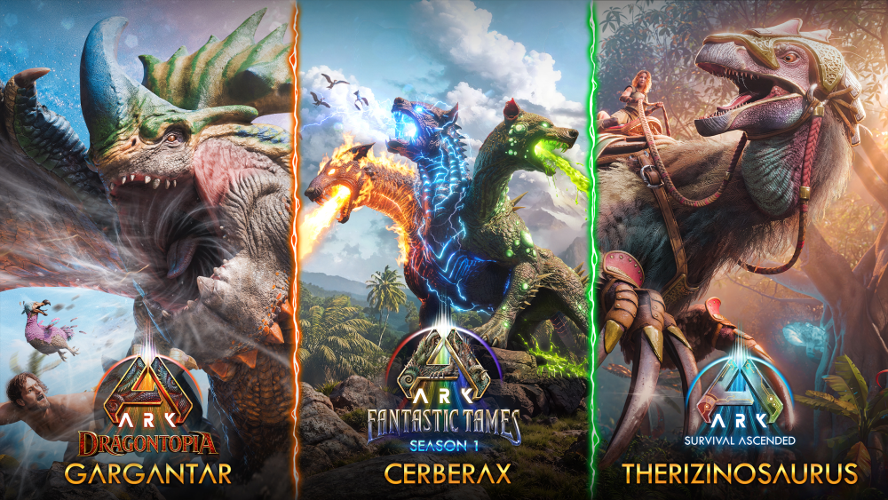 Novas criaturas chegam a ARK: Survival Ascended, incluindo dragão colossal e Cerberax